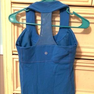 Blue lululemon tank top